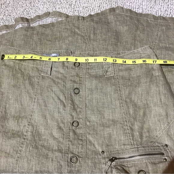 2 for $20 Marie Claire Utility Style A-line Skirt with Front Pocket. size 11 - Picture 13 of 14